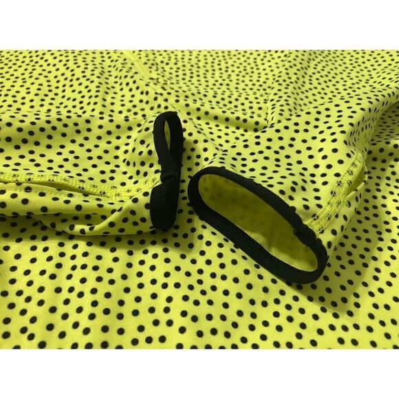 Nike Dri-Fit Hyper Warm 1/2 Zip Polka Dot Long-sleeves Neon Athletic Top XS - Picture 16 of 16